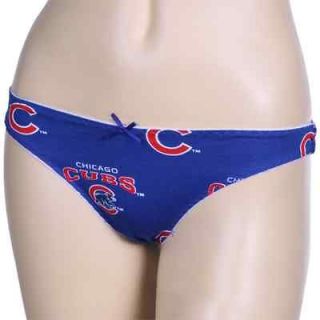 Chicago Cubs Ladies Royal Blue Supreme Thong Underwear