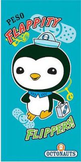 Octonauts Flappity Flippers Towel  Kids Beach/Swimming  Peso Penguin