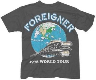 Foreigner 1978 World Tour Officially Licensed New Distressed Adult T