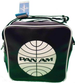 PAN AM Originals Innovator Cabin Bag Handbag Purse Vintage Black Adj
