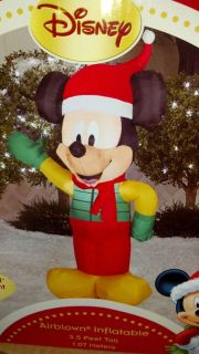 CHRISTMAS MICKEY MOUSE WAVING INFLATABLE AIRBLOWN  GEMMY