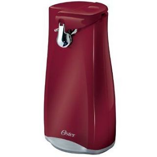 RED ELECTRIC CAN OPENER W BUILT IN KNIFE SHARPENER SAFE EASY CLEAN UP