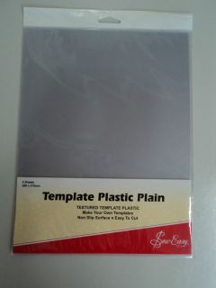 Template Plastic ~ 2 Sheets in Packet
