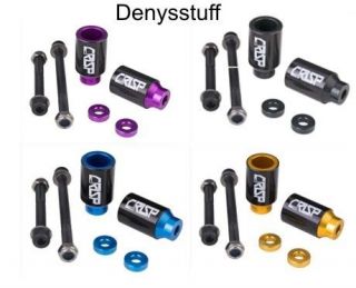 CRISP SCOOTER STUNT ALLOY PEGS with 4130 CHROMO SLEEVE   3 COLOURS
