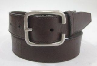 GRANELLO Brown Leather Silver Tone Buckle Belt Sz 30