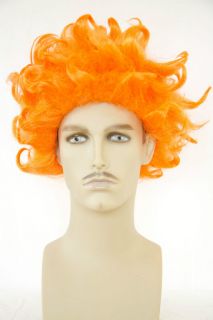 Chucky Medium Len Curly Orange Fantasy = Horror Costume Wigs
