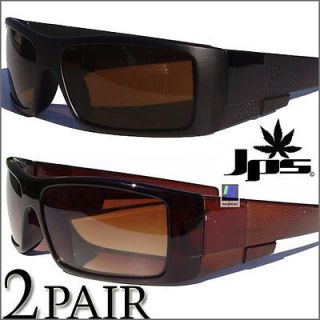 Pair Black JPS Mens Sunglasses Eazy E Cholo Brown Gangsta JPS88 blk