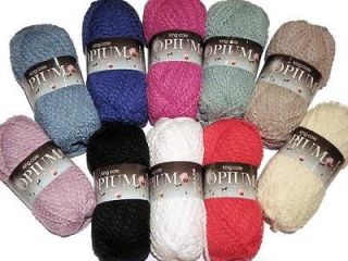KING COLE OPIUM COTTON / ACRYLIC MIX   VARIOUS SHADES   100g