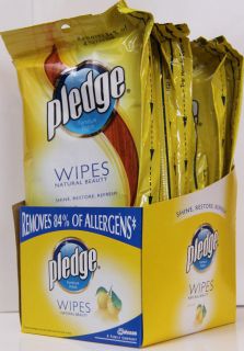 Furniture Polish Wipes Lemon Scent SHINE & RESTORE for quick cleaning