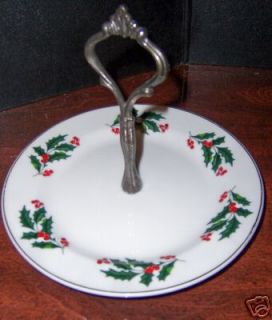 holly christmas dishes