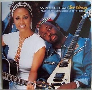Wyclef Jean & Sexy Claudette Ortiz ~ Two Wrongs PROMO 12 MINT VINYL