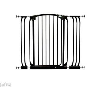New Dreambaby Black Extra Tall Swing Gate + 2 Extentions Baby Dog Pet