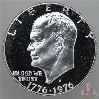 Eisenhower Ike Deep Cameo Proof Dollar 40% Silver Bicentennial US Coin