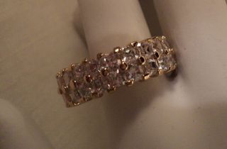 Cut Double Infinity Diamond Engagement Ring Pave Set VS1 14K GIA