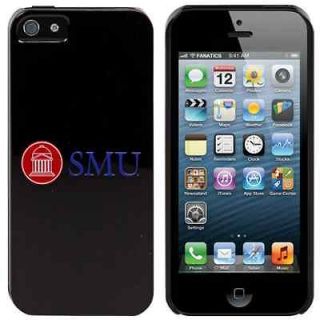 SMU Mustangs iPhone 5 Logo Snap On Case   Black