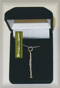 Sterling Silver Clarinet Music Gift Necklace With Box & Chain