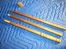 Vintage 4 Peice Wood Shaft and Brass Shotgun Bore Cleaning Rod