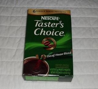 SERVE PACKETS NESCAFE TASTERS CHOICE DECAF COFFEE CAMPING SURVIVAL