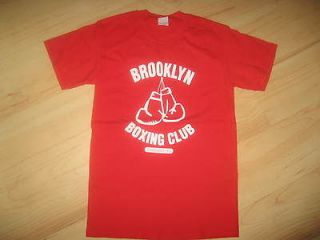 Brooklyn Boxing Club New York City Retro Red Gym Athlete Gloves T