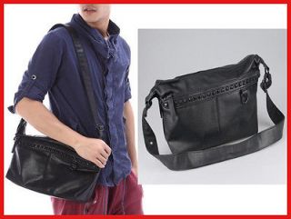 New Fashion stud studed Synthetic Leather Mens Handbag Shoulder Bag