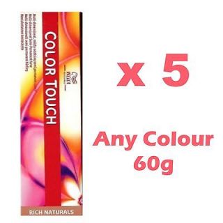 5x Wella Color Touch Colour Semi permanent Highlight Hair Dye Brown