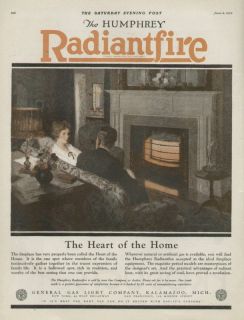 Humphrey Radiantfire 1923 Ad George Harper Painting