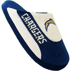 Comfy Feet SDC07MD San Diego Chargers Slippers Low Pro Stripe Medium
