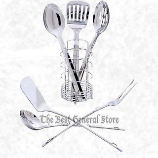 Steel Kitchen Tool Utensil Utility Set Cooking with Wire Rack NEW