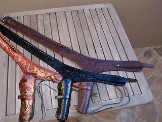 Hand Tooled Leather Western Gun Holster Free Shipping to Cont. USA