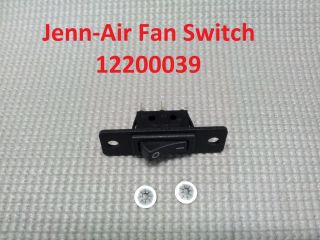 12200039* Replacement Jenn Air Fan Switch   2 Wires (Ready to Install)