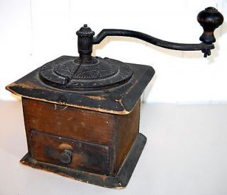 ANTIQUE COFFEE GRINDER WITH DRAWER * $60.00