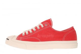 Converse Jack Purcell Garm Dye OX Tomato Red Canvas Unisex Casual