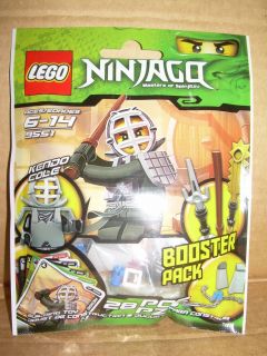 LEGO NINJAGO 9551 KENDO COLE Minifigure with Weapons BOOSTER PACK