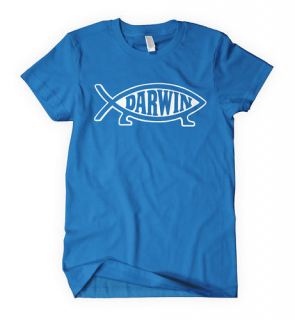 DARWIN FISH EVOLUTION t shirt science