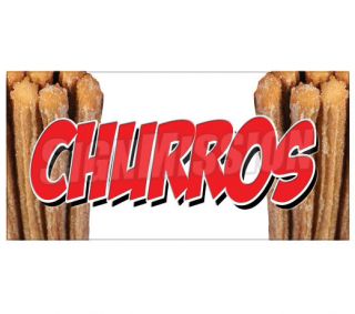 CHURROS Concession Decal mexican churro mix fair signs cart trailer