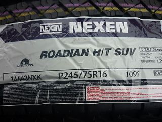 New P 245 75 16 Nexen Roadian H/T Tires (Specification 245/75R16)