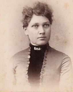 CABINET PHOTO BEAUTIFUL YOUNG VICTORIAN WOMAN WAVERLY NY BY COMSTOCK