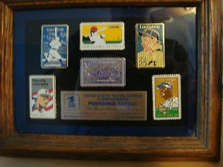 Baseball Pin Stamp Set USPS Collectors Edition MLB Ruth Gehrig