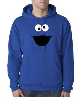 Cookie Monster Face Cartoon 50/50 Pullover Hoodie