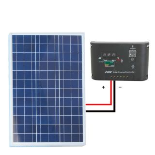 Kit40W 50W 70W 80W 90W 100W Watt 18V Poly Solar Panel RV Boat Charge