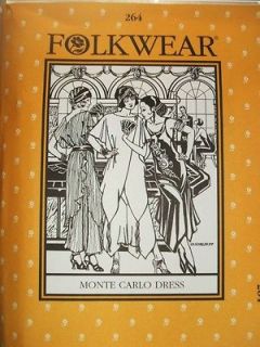 Folkwear #264 Monte Carlo Dress 1920s Flapper Sewing Costume Pattern