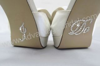 Do Shoe Stickers for Bridal Shoes   Rhinestone Shoe Decals   10