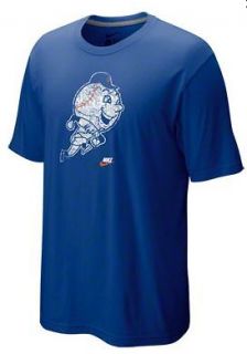 Nike Mens MLB Cooperstown Dugout Logo Mets Royal Blue New