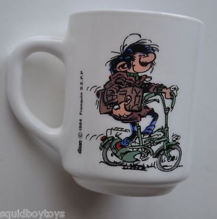 GASTON LAGAFFE CUP / MUG 1984 Arcopal France   FRANQUIN rare mug