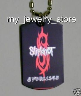 SLIPKNOT   Dog Tag Dogtag Necklace Charm Pendent CHAIN