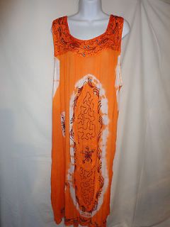 NWT Sunflower Swim Cover up Orange embellished tie dye one size fits
