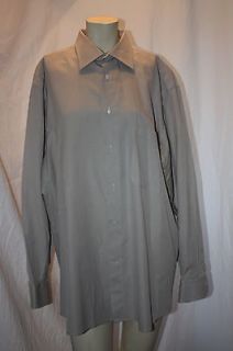   BARNEYS New York 17 1/2L Mens 100% Cotton Shirt MADE IN ITALY