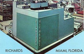 RICHARDS DEPARTMENT STORE MIAMI,FL 1956