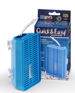 Quick Easy Air Pump Driven Corner Filter, aquarium fish tank filter