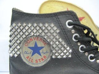 New Converse All Star X John Varvatos Studded Black Chuck Taylor HI